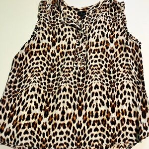 Leopard Print Sleeveless Top